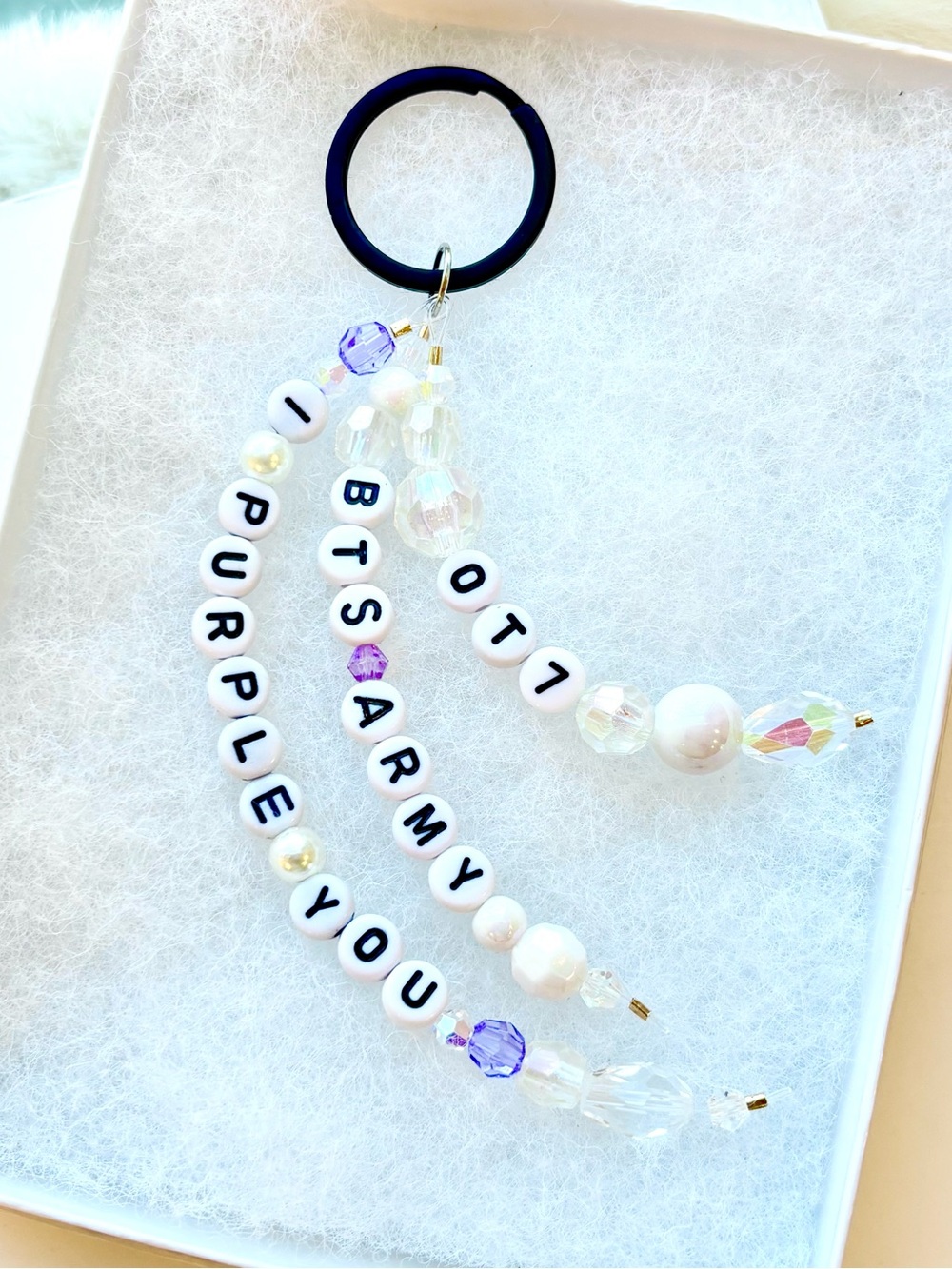 BTS OT7 I PURPLE YOU KEYCHAIN